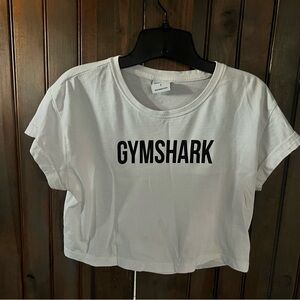 Gymshark white crop top